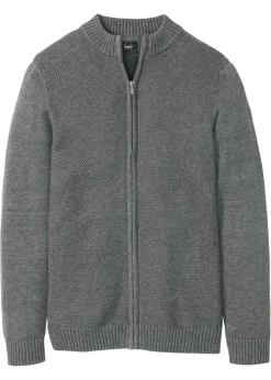 Chaqueta de punto fino de algodón puro
