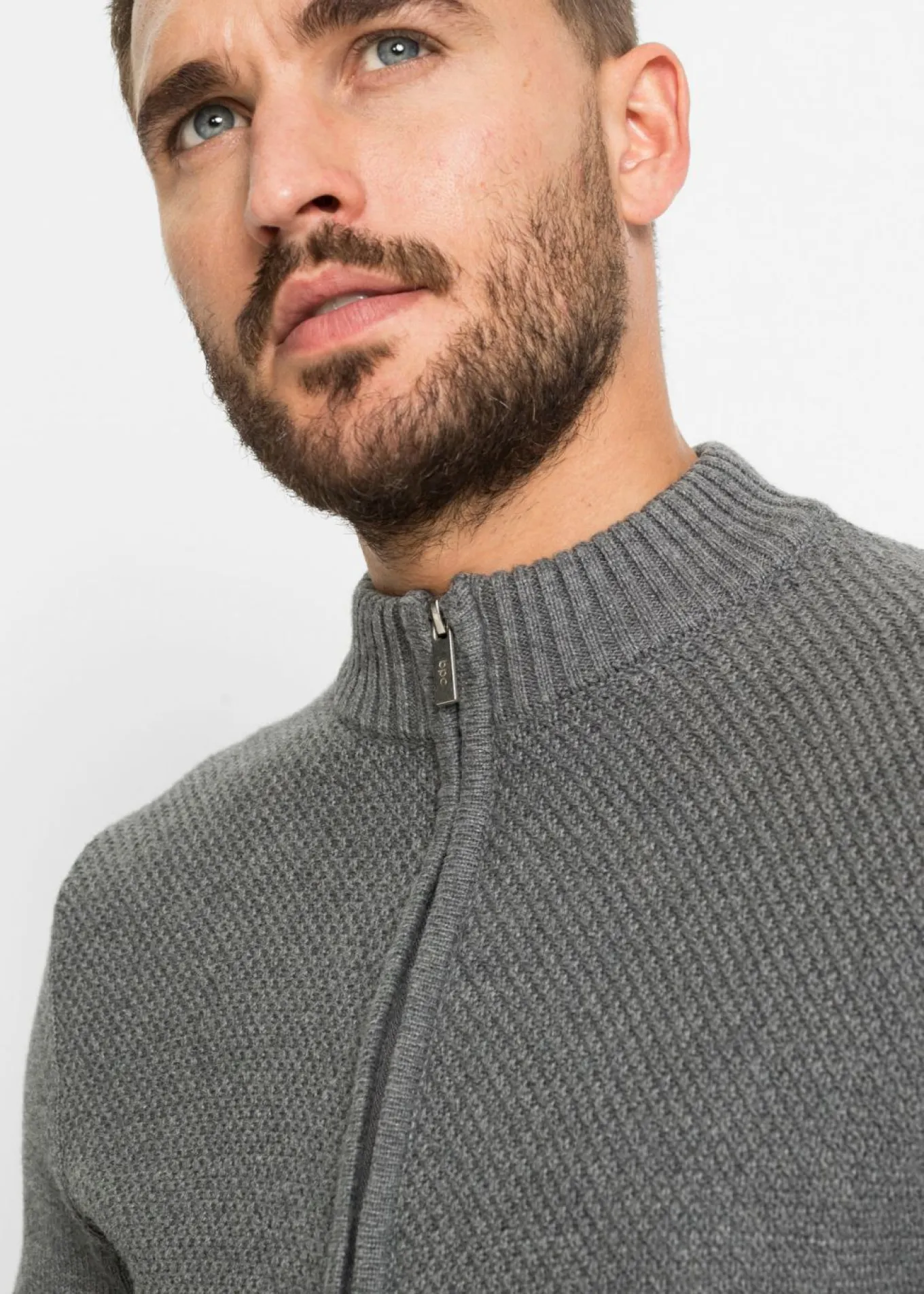Chaqueta de punto fino de algodón puro