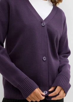 Chaqueta de punto fino Milano de canalé