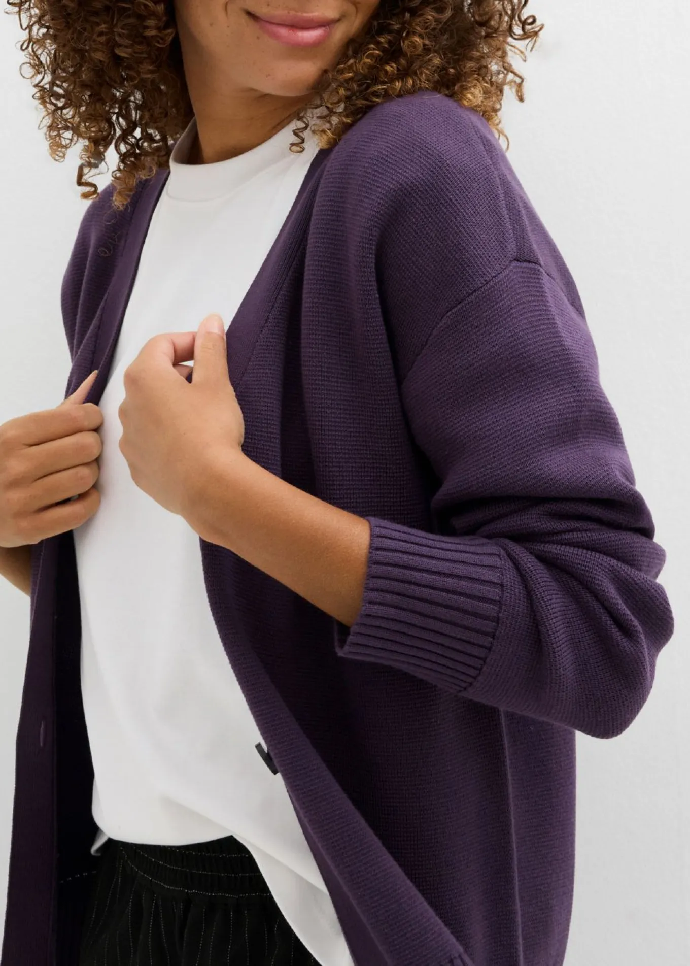 Chaqueta de punto fino Milano de canalé