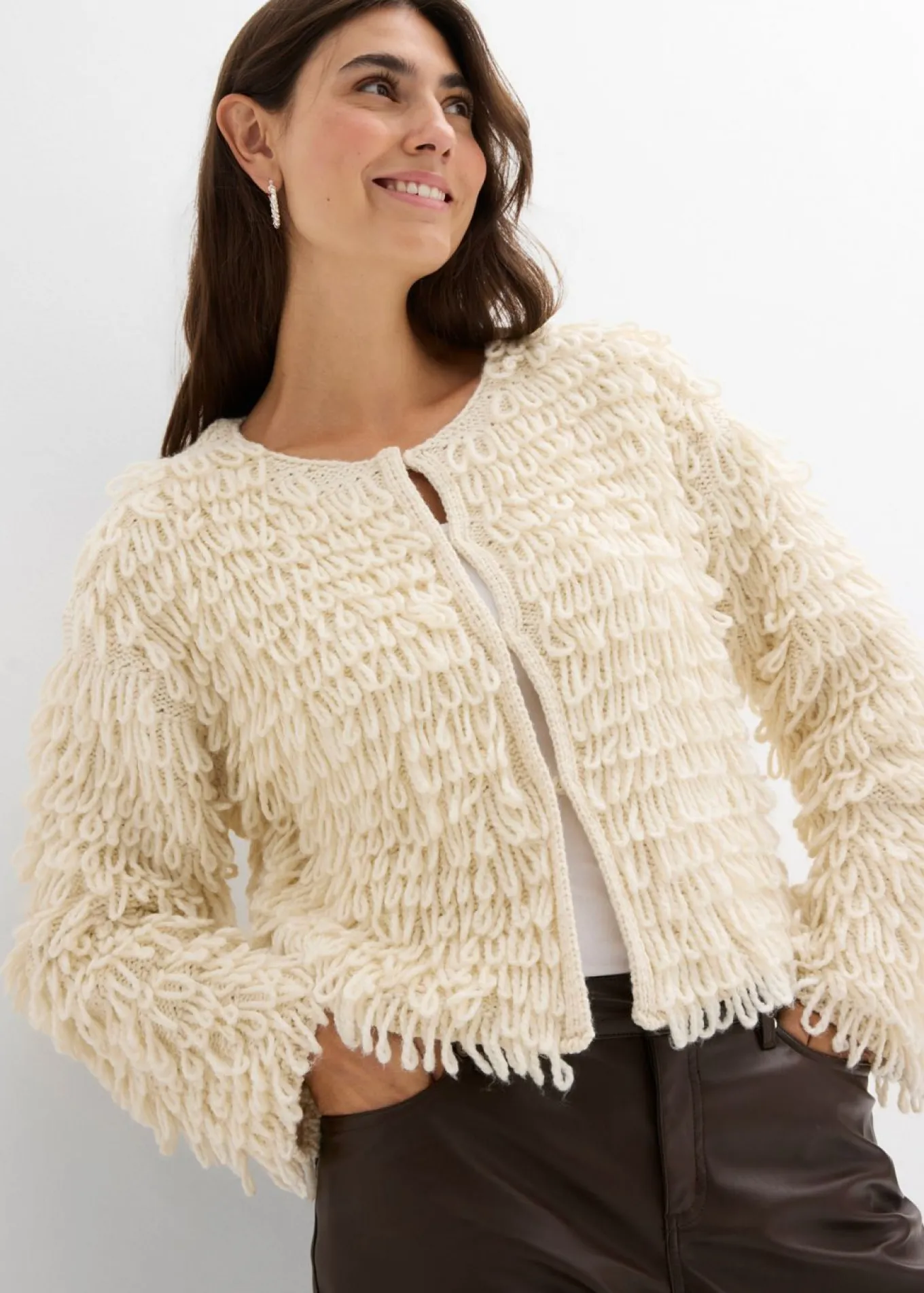 Chaqueta de punto grueso