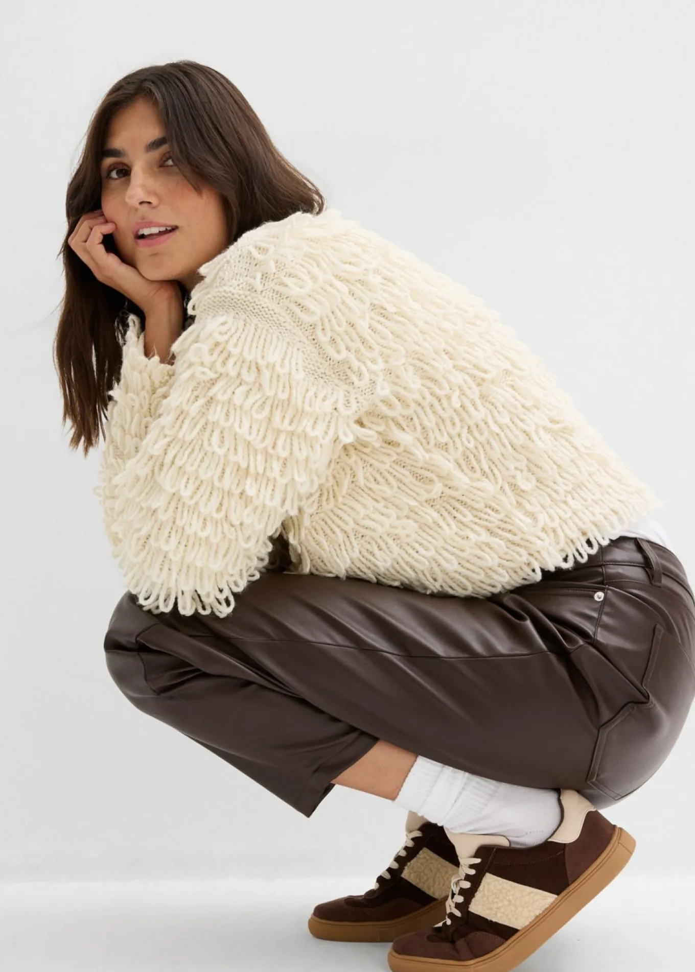 Chaqueta de punto grueso