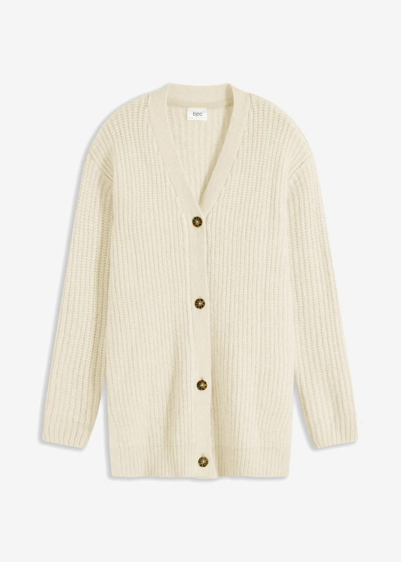 Chaqueta de punto grueso de suave mezcla de lana