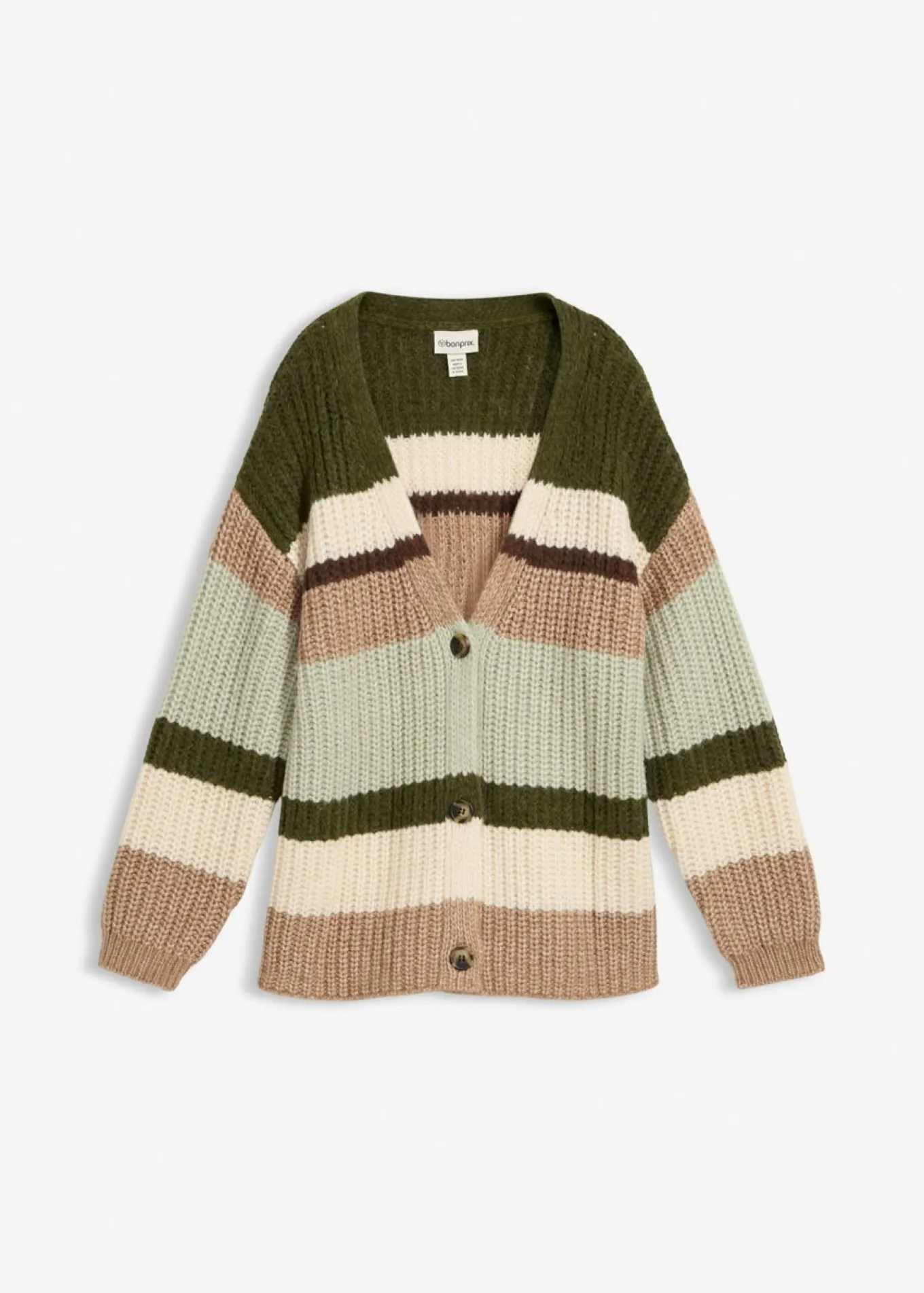 Chaqueta de punto grueso con degradado cromático