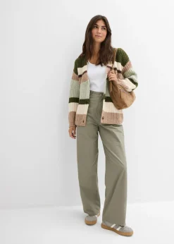 Chaqueta de punto grueso con degradado cromático