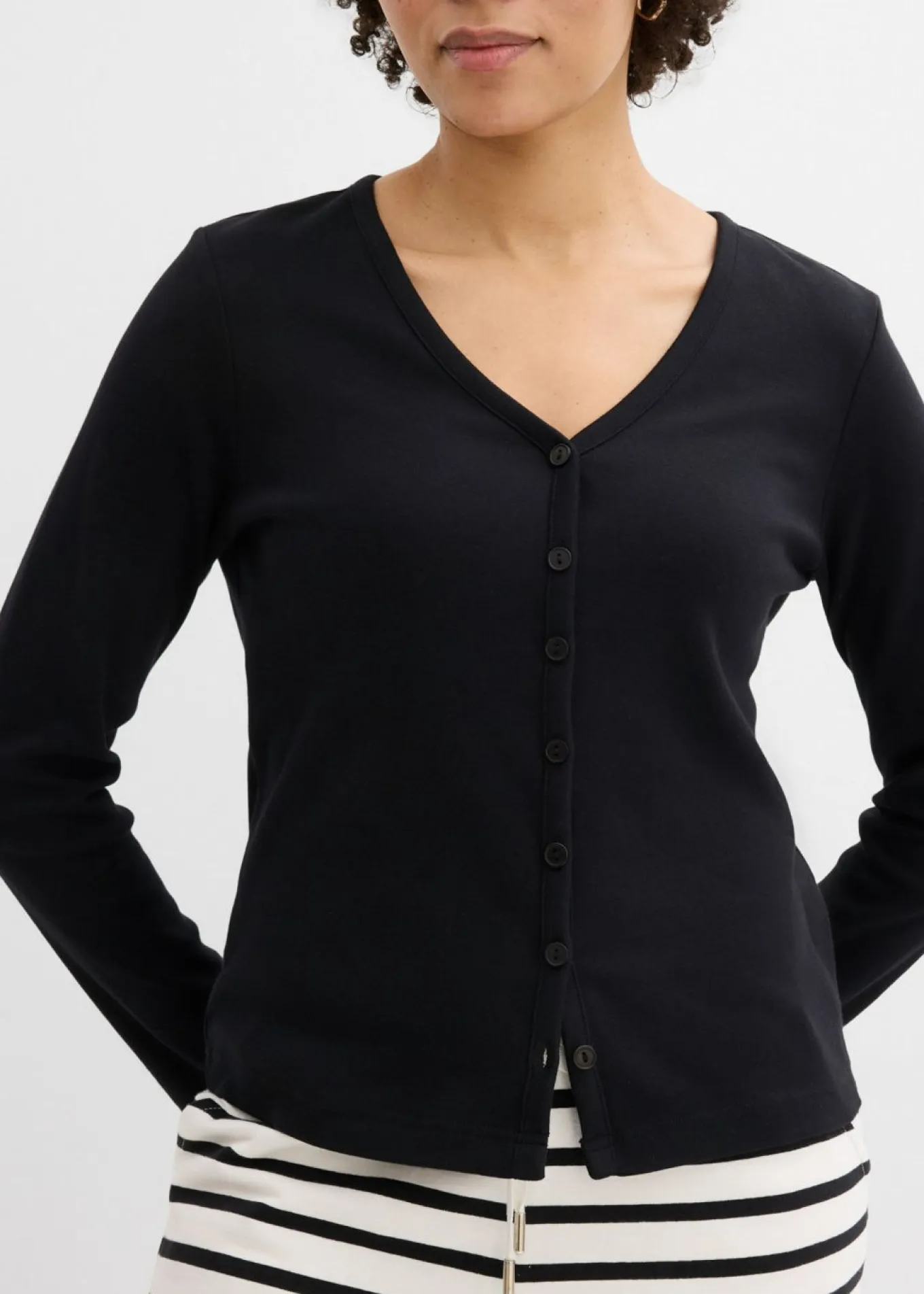Chaqueta de punto grueso de algodón orgánico puro