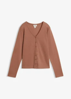 Chaqueta de punto grueso de algodón orgánico puro