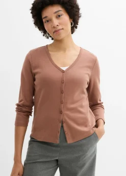 Chaqueta de punto grueso de algodón orgánico puro