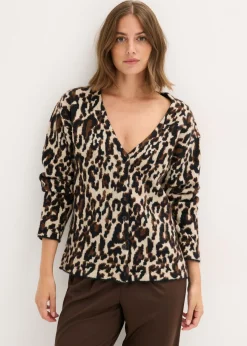 Chaqueta de punto jacquard