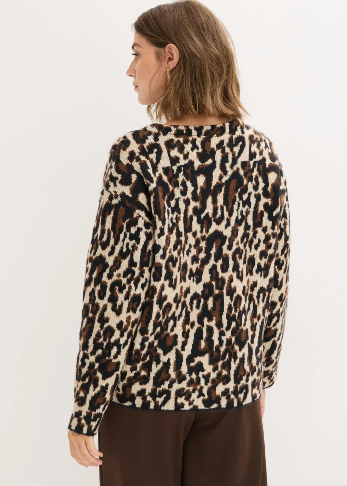 Chaqueta de punto jacquard