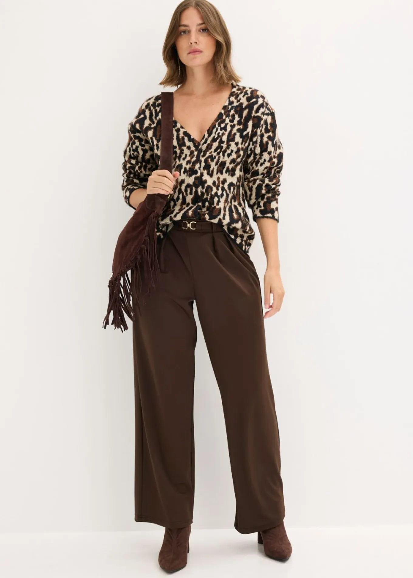 Chaqueta de punto jacquard