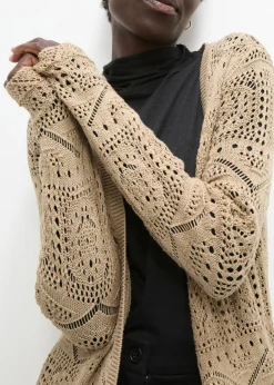 Chaqueta de punto larga