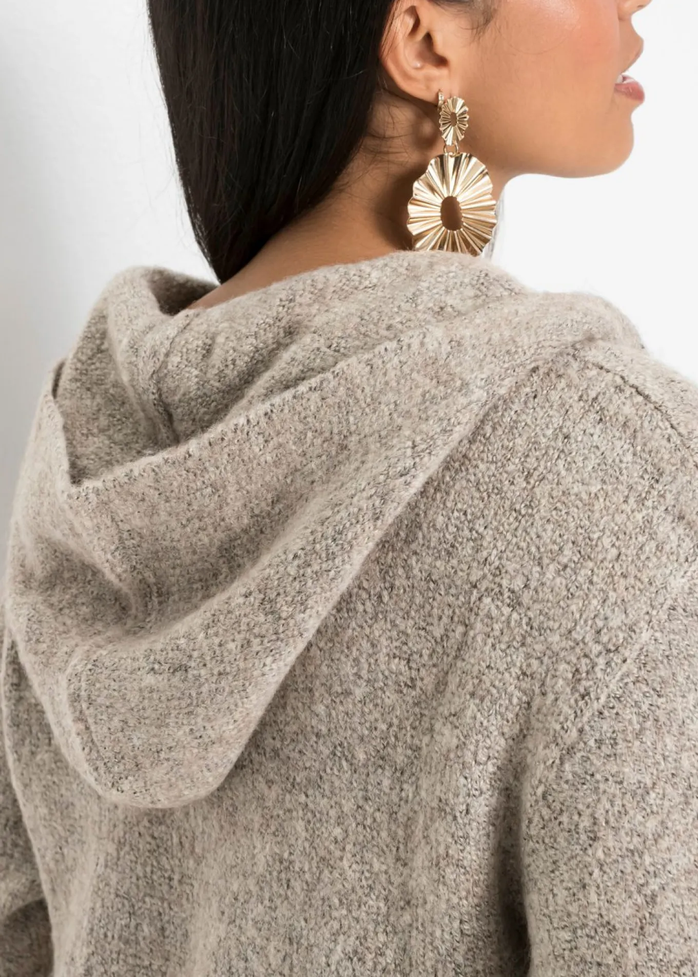 Chaqueta de punto larga
