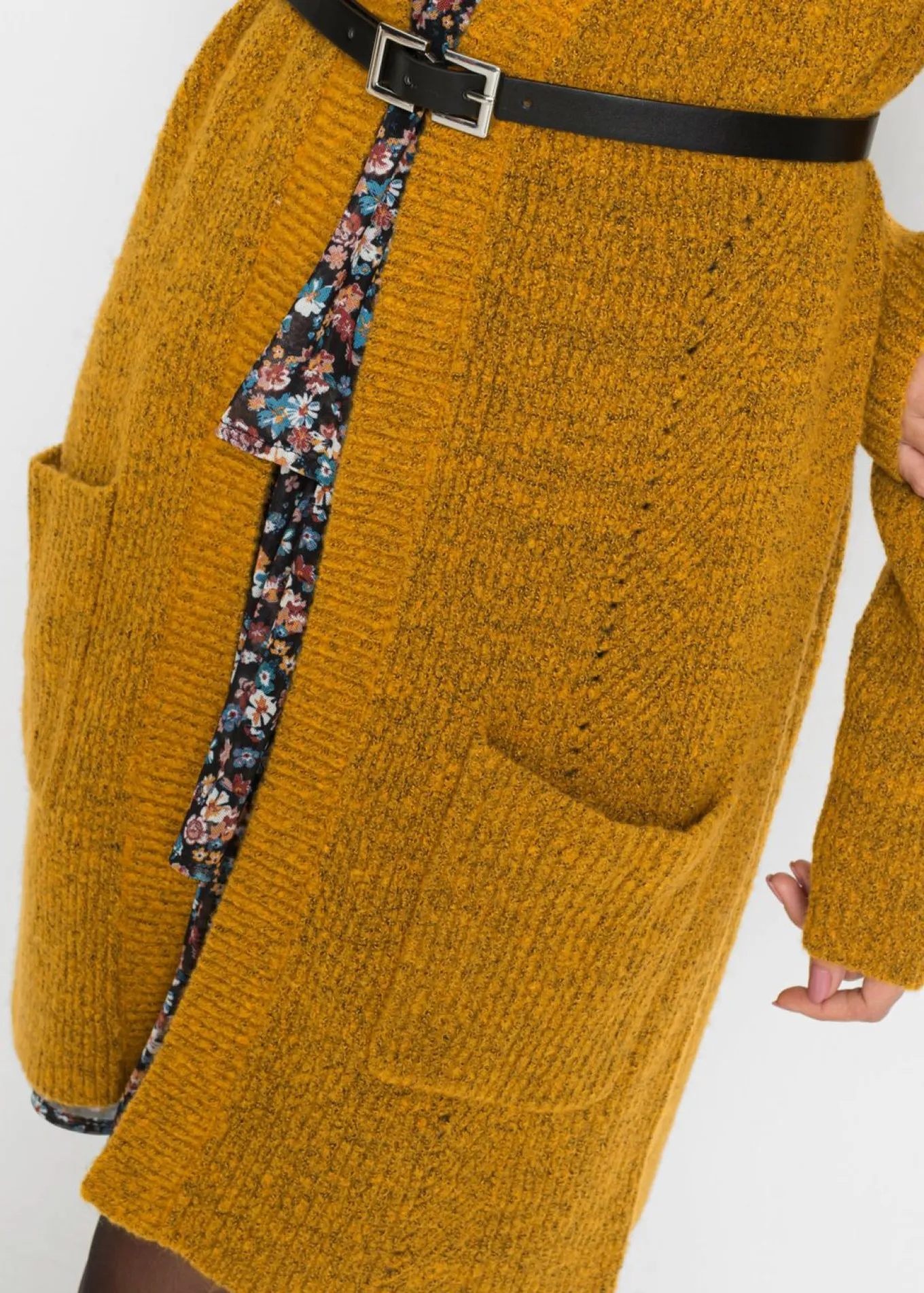 Chaqueta de punto larga