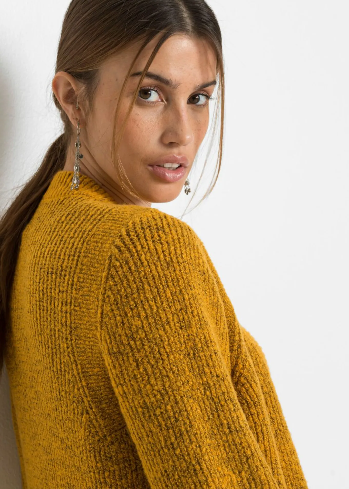 Chaqueta de punto larga