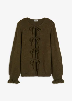 Chaqueta de punto oversize de suave mezcla de lana
