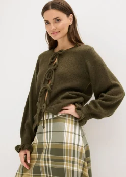 Chaqueta de punto oversize de suave mezcla de lana