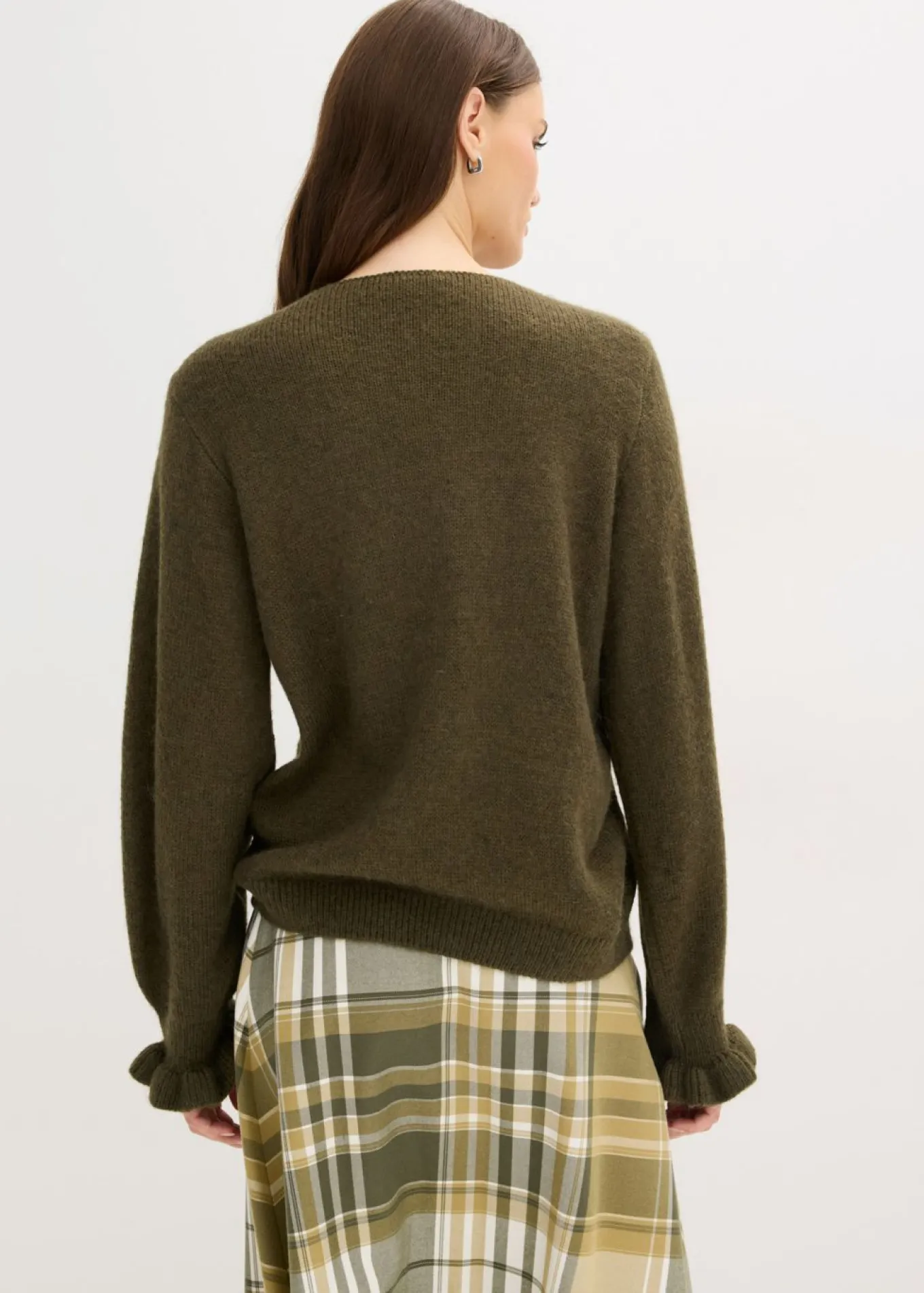 Chaqueta de punto oversize de suave mezcla de lana