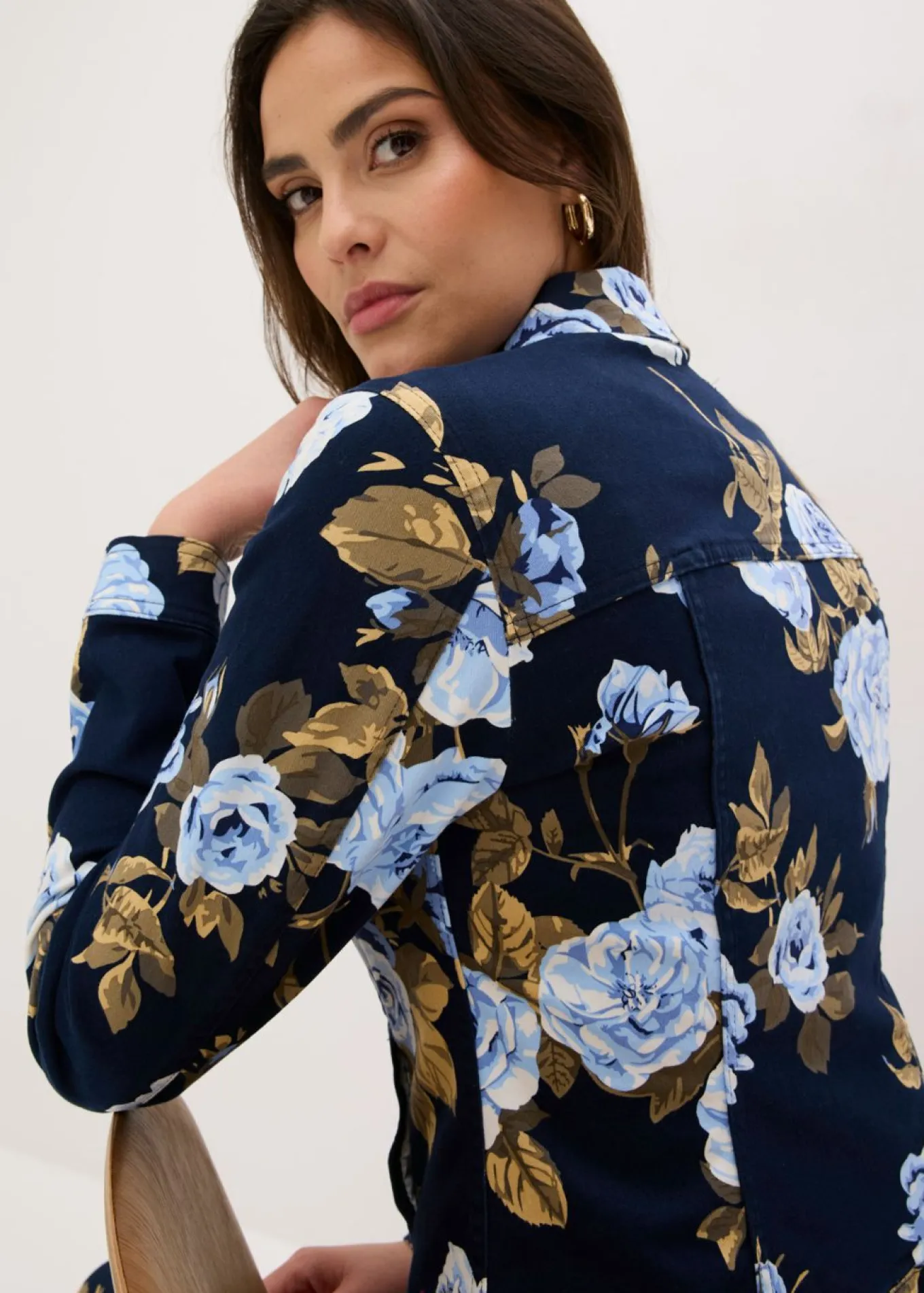 Chaqueta de sarga de algodón