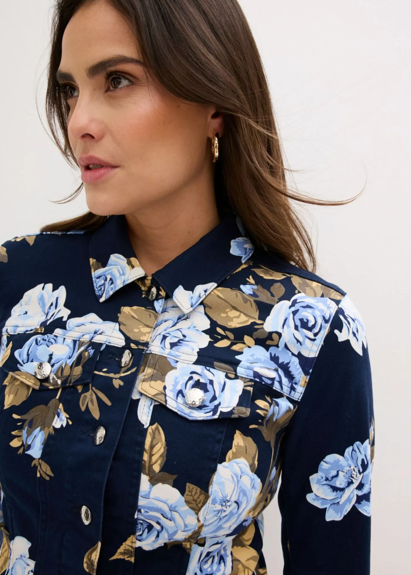 Chaqueta de sarga de algodón