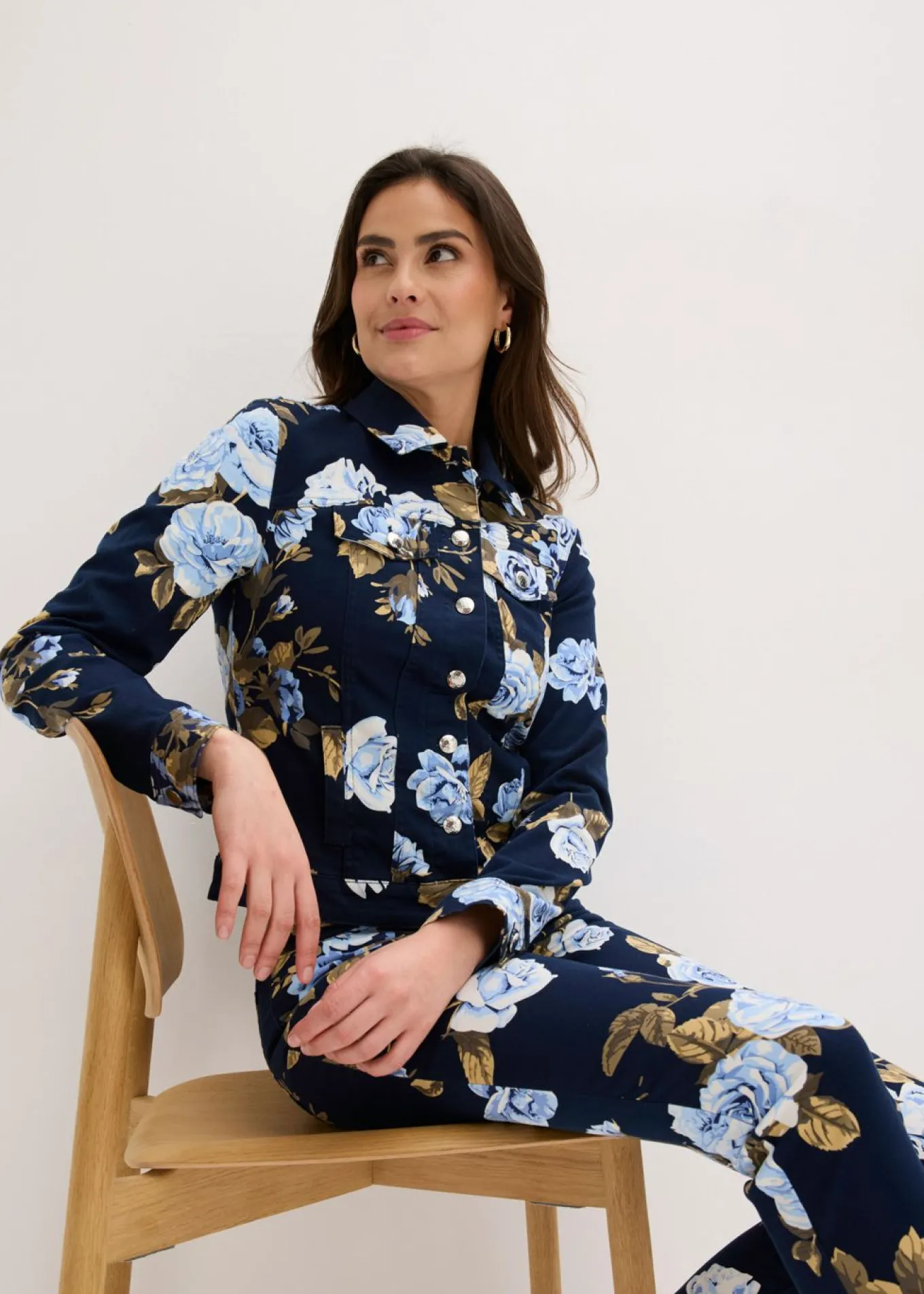 Chaqueta de sarga de algodón