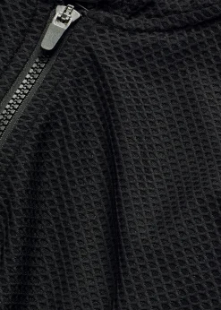 Chaqueta deportiva transparente de malla con corte holgado