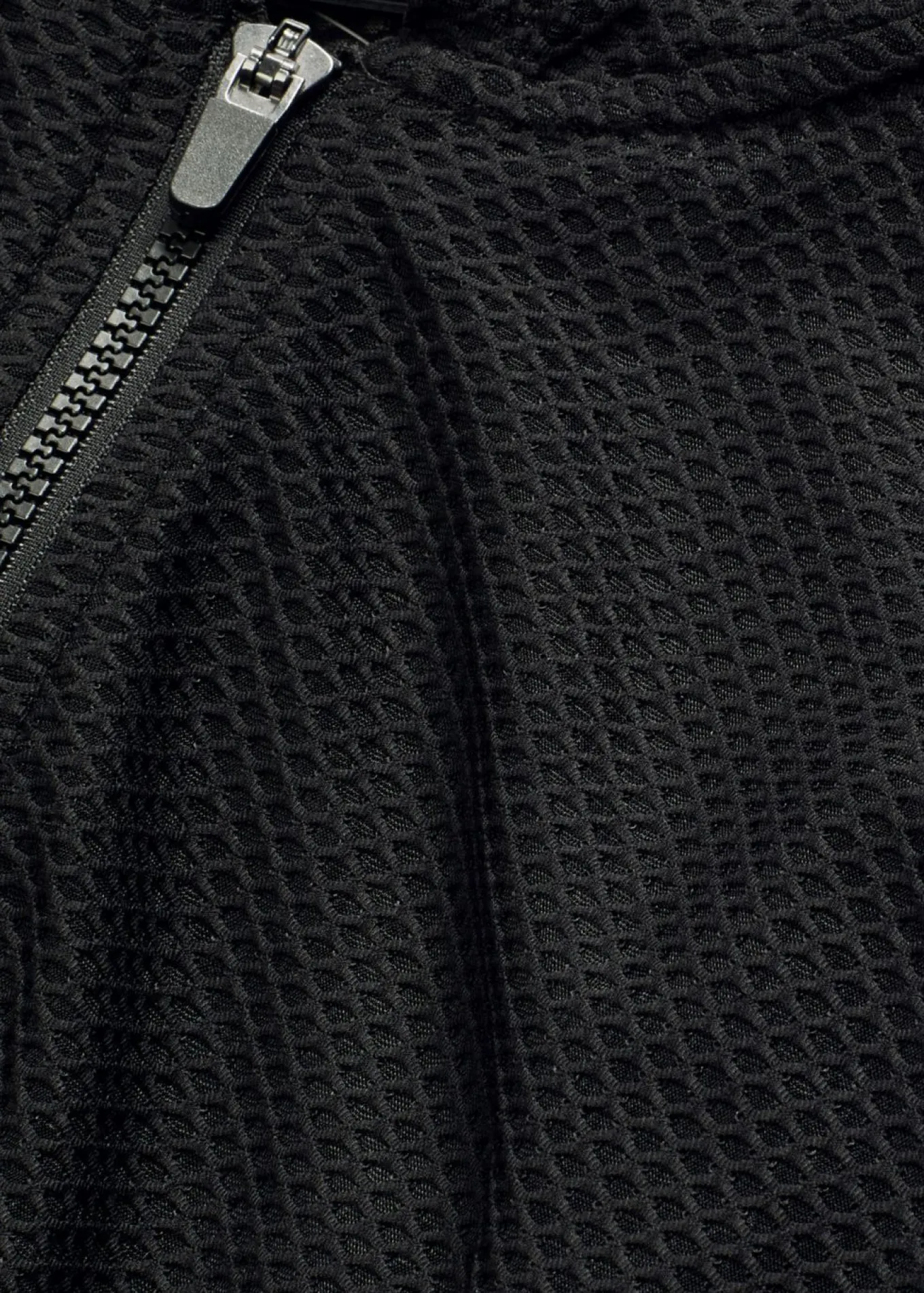 Chaqueta deportiva transparente de malla con corte holgado