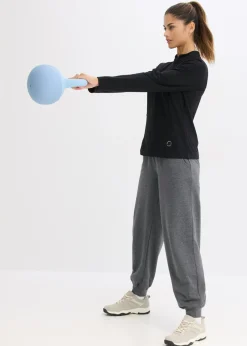 Chaqueta deportiva térmica con media cremallera y material de secado rápido