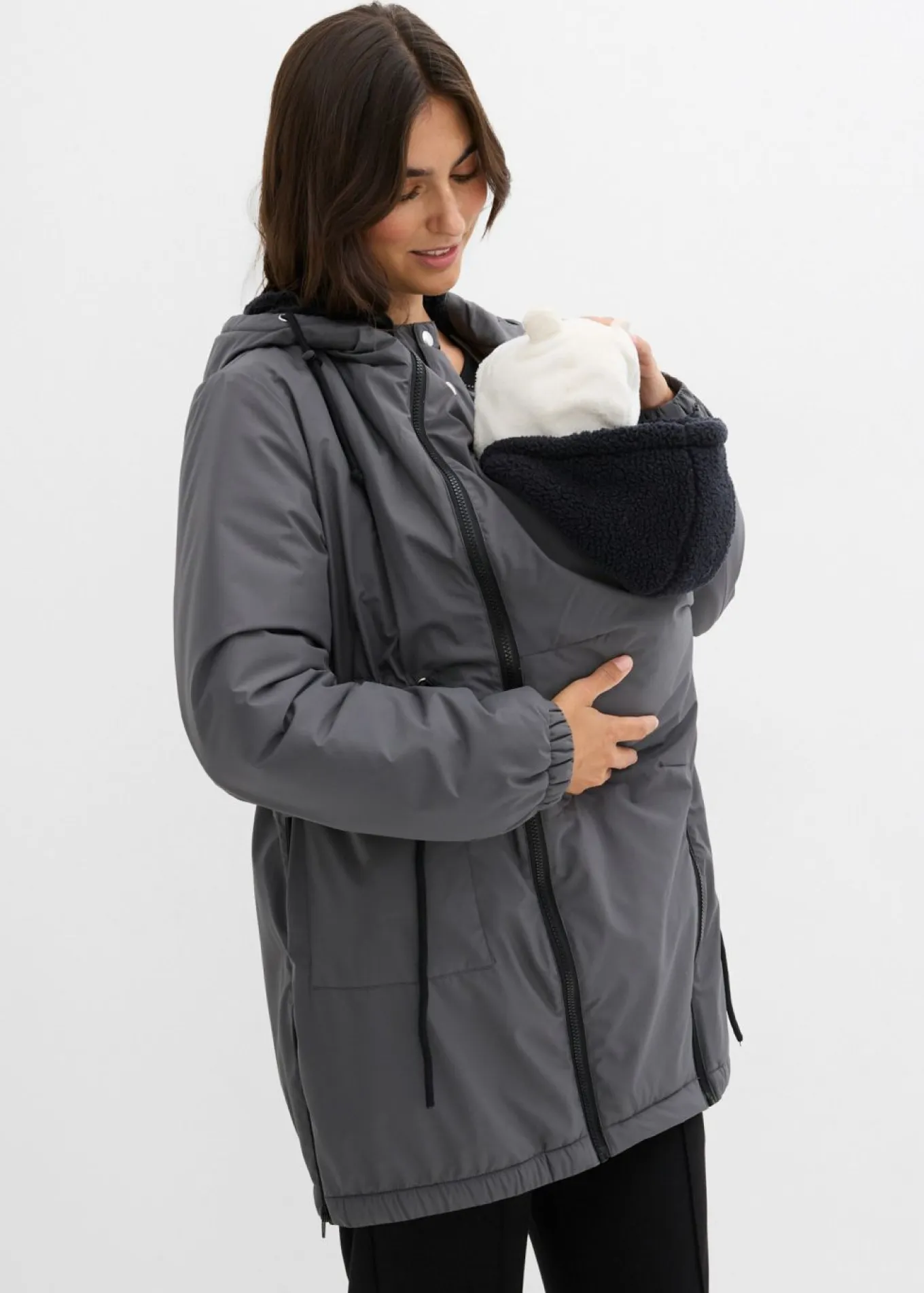 Chaqueta forrada para durante y después del embarazo