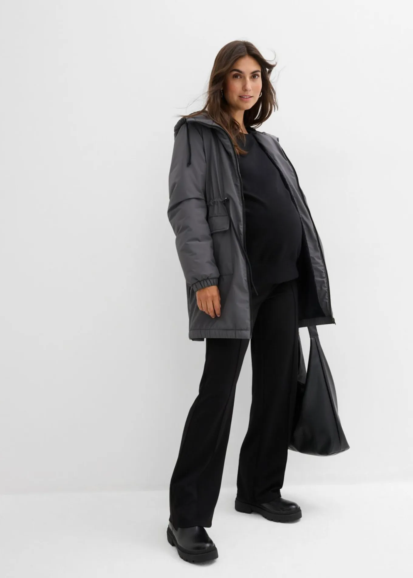 Chaqueta forrada para durante y después del embarazo