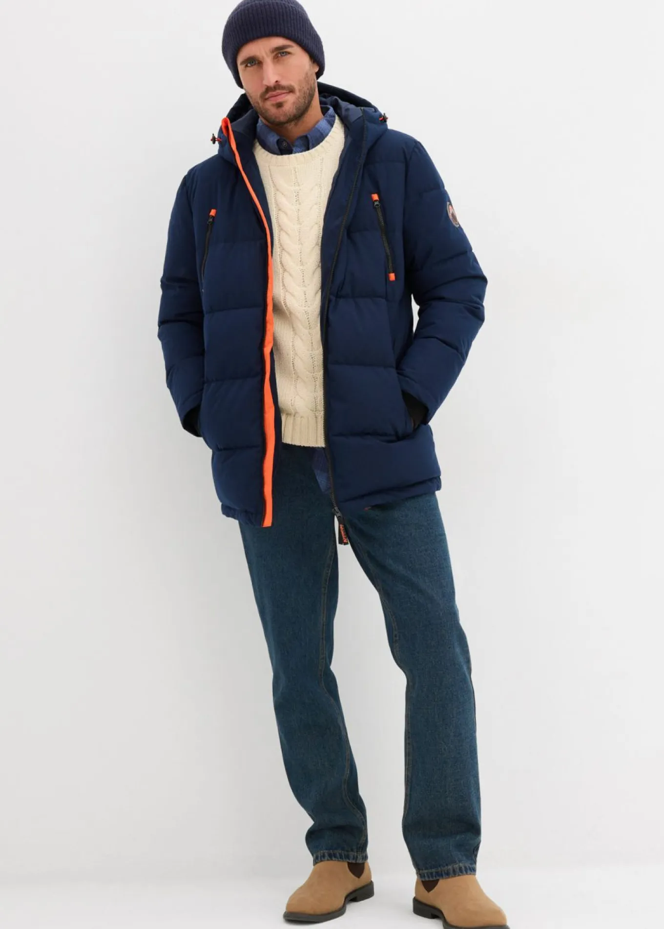 Chaqueta funcional acolchada, con forro cálido, e impermeable