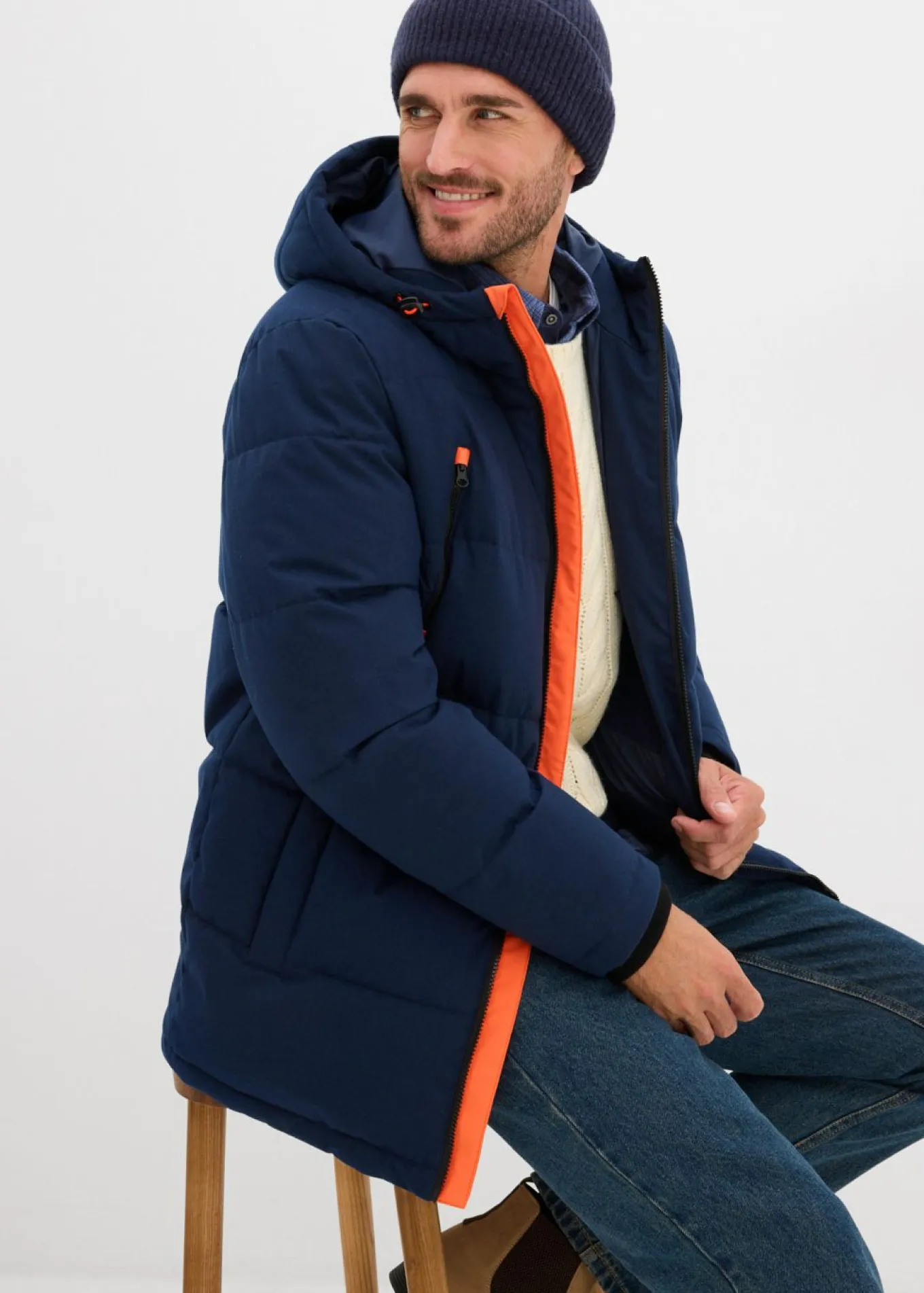 Chaqueta funcional acolchada, con forro cálido, e impermeable