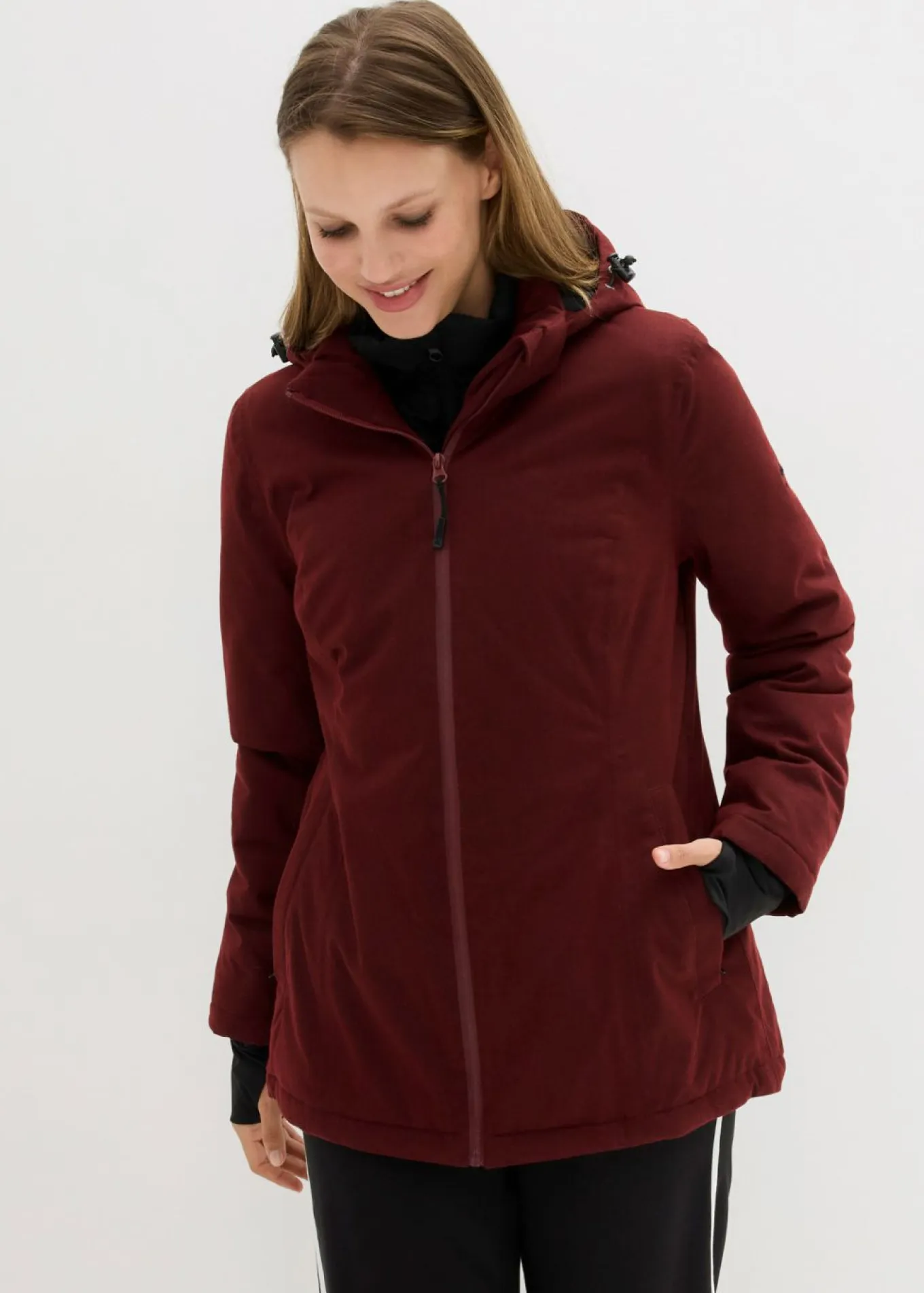 Chaqueta funcional, impermeable, efecto 2 en 1