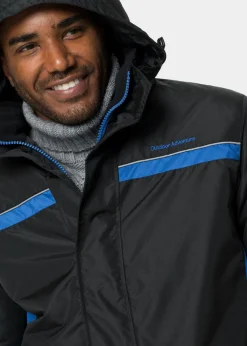 Chaqueta funcional impermeable con capucha desmontable