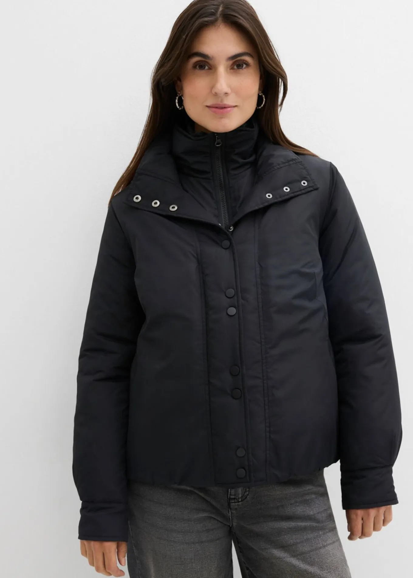 Chaqueta funcional impermeable con aspecto 2 en 1