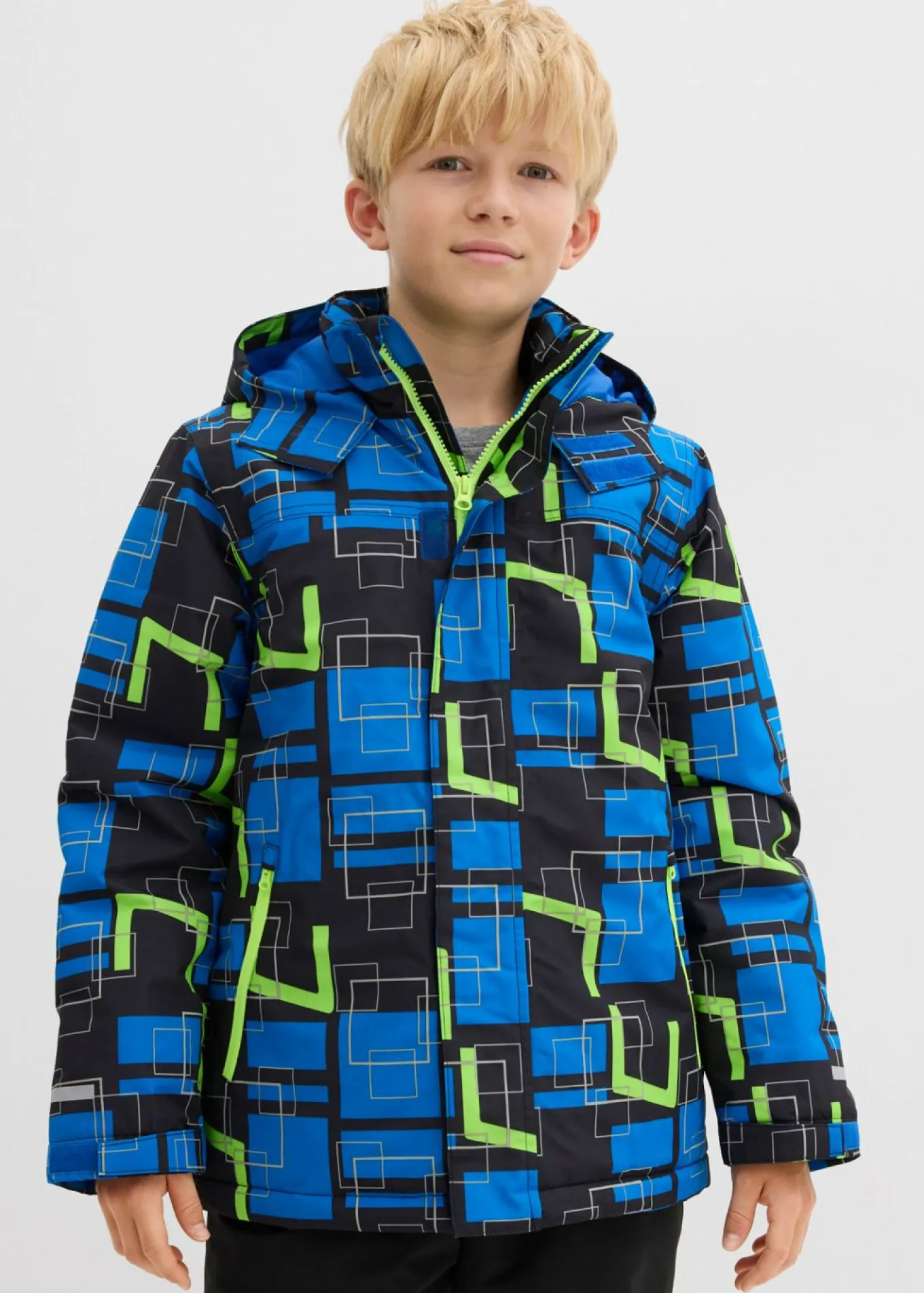 Chaqueta funcional impermeable con detalles reflectantes