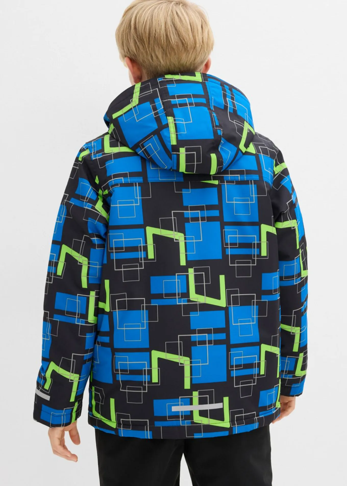 Chaqueta funcional impermeable con detalles reflectantes