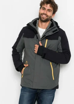 Chaqueta funcional impermeable con capucha desmontable