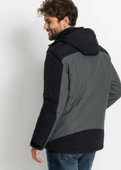 Chaqueta funcional impermeable con capucha desmontable