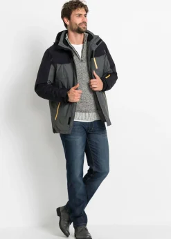 Chaqueta funcional impermeable con capucha desmontable
