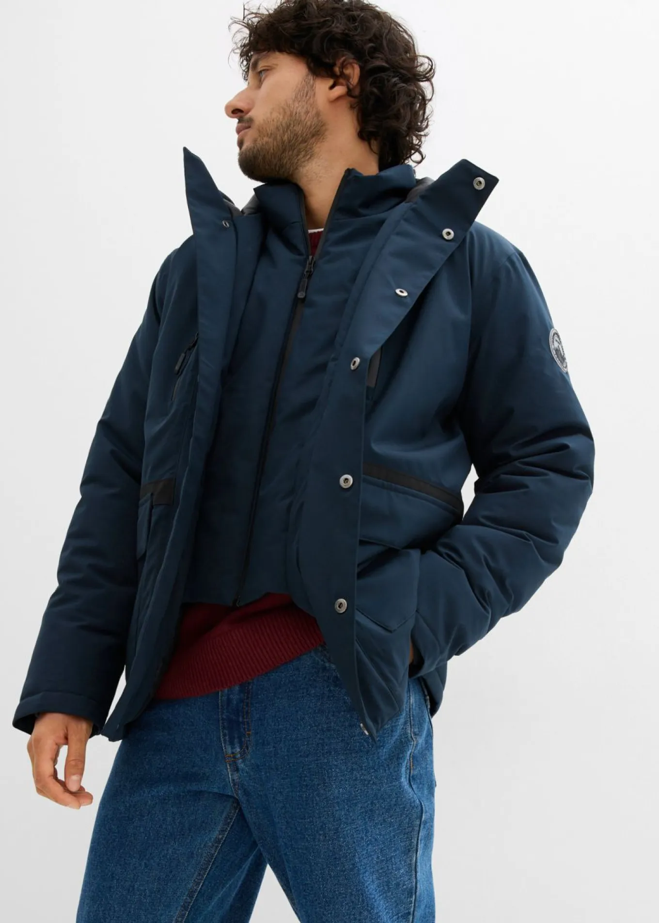Chaqueta funcional impermeable de invierno con cortavientos