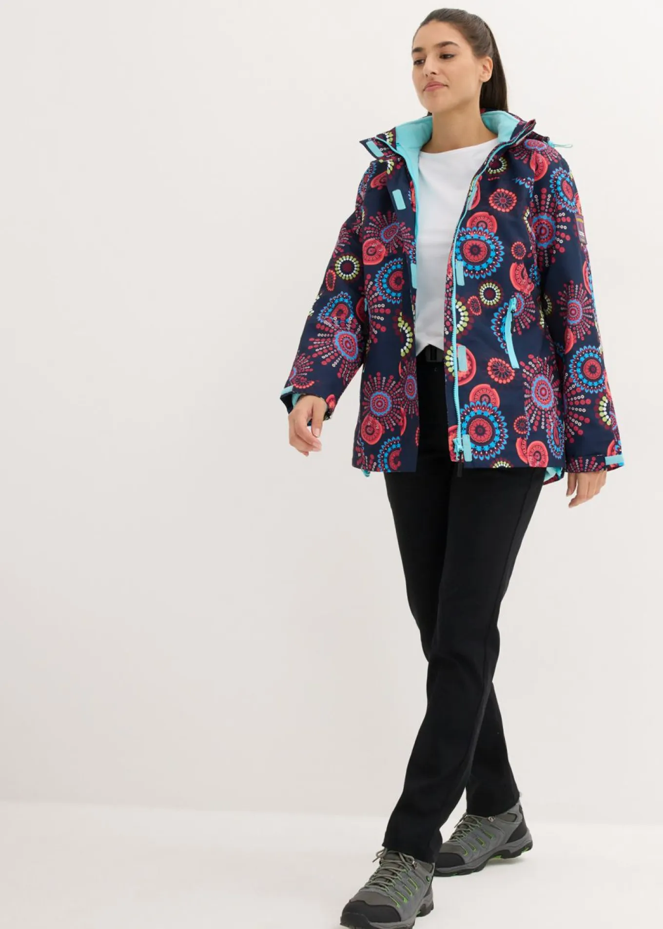 Chaqueta funcional impermeable 3 en 1 con capucha