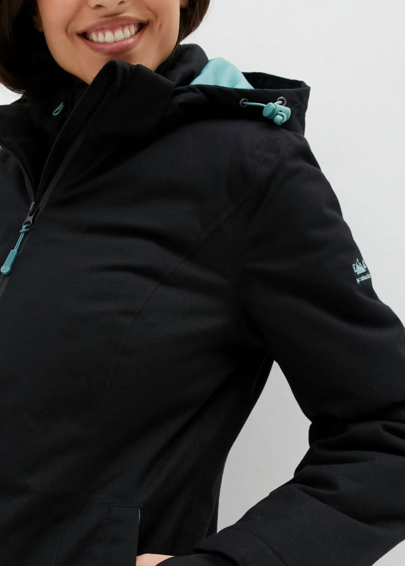 Chaqueta funcional, impermeable, efecto 2 en 1