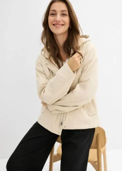 Chaqueta funcional ligeramente acolchada de material repelente al agua