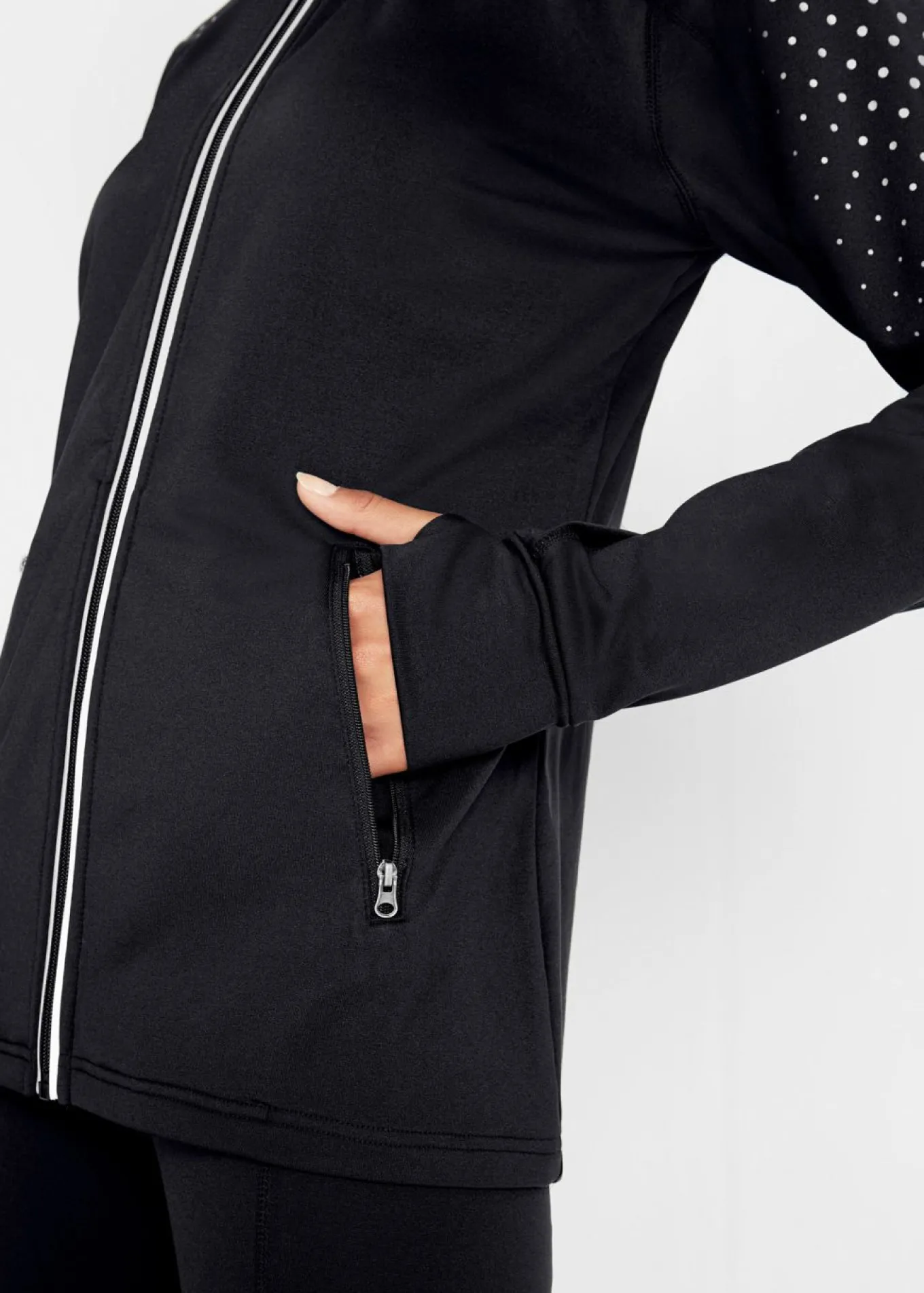 Chaqueta funcional térmica con estampado reflectante