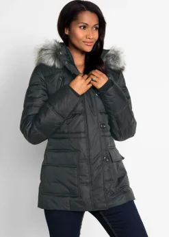 Chaqueta guateada con capucha