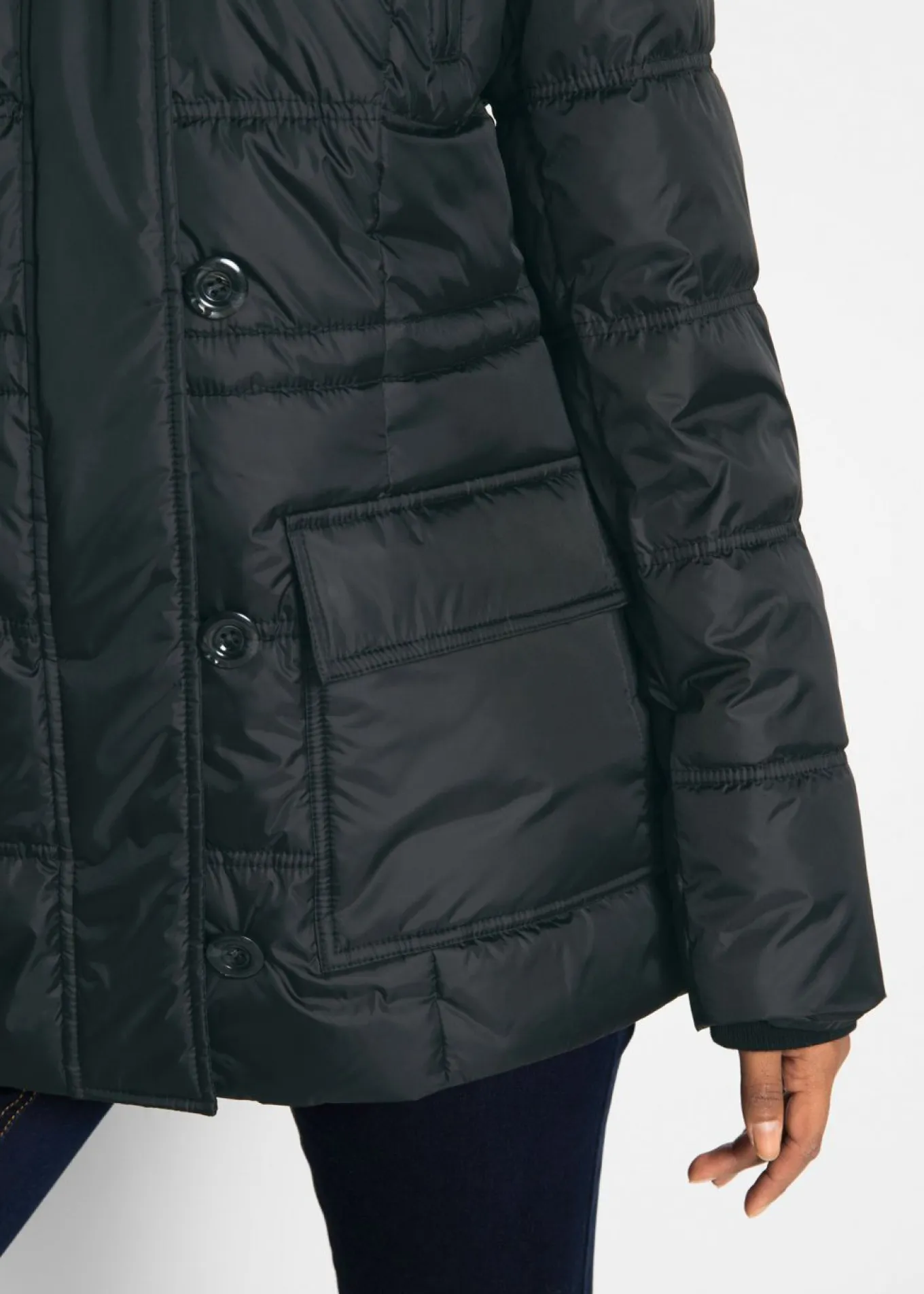 Chaqueta guateada con capucha