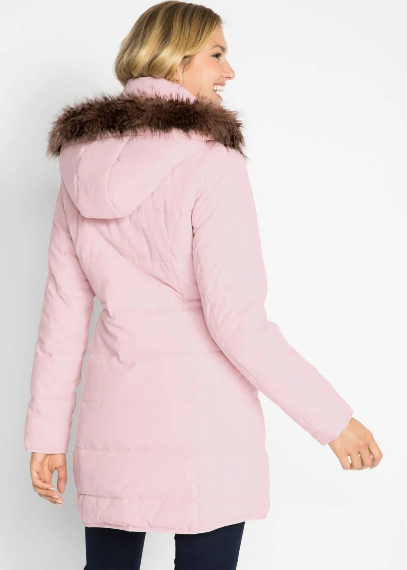 Chaqueta guateada con capucha