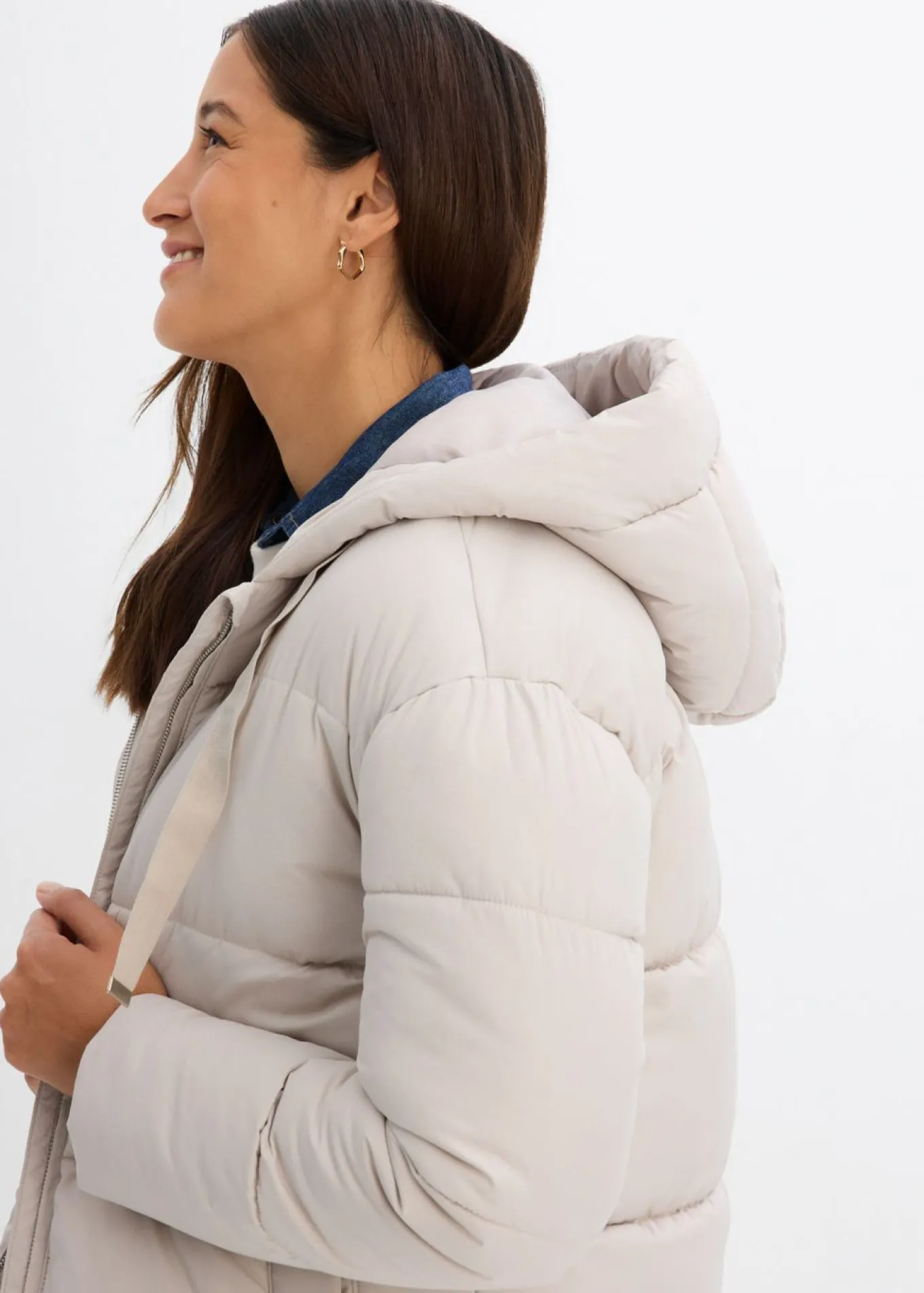 Chaqueta guateada con corte holgado