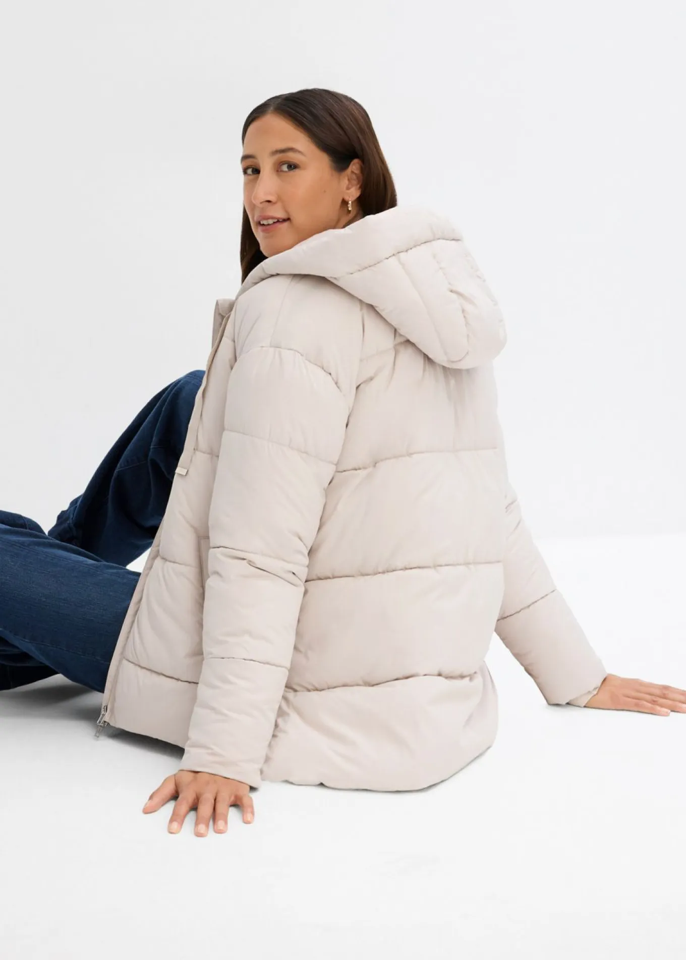 Chaqueta guateada con corte holgado